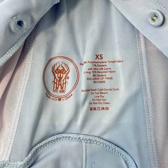 We Are HAH Knock Out Bustier Crop Top in Blue Periwinkle - Picture 7 of 7